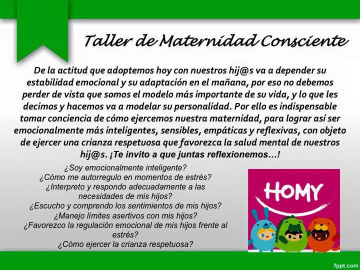 Taller de Maternidad Consciente 1