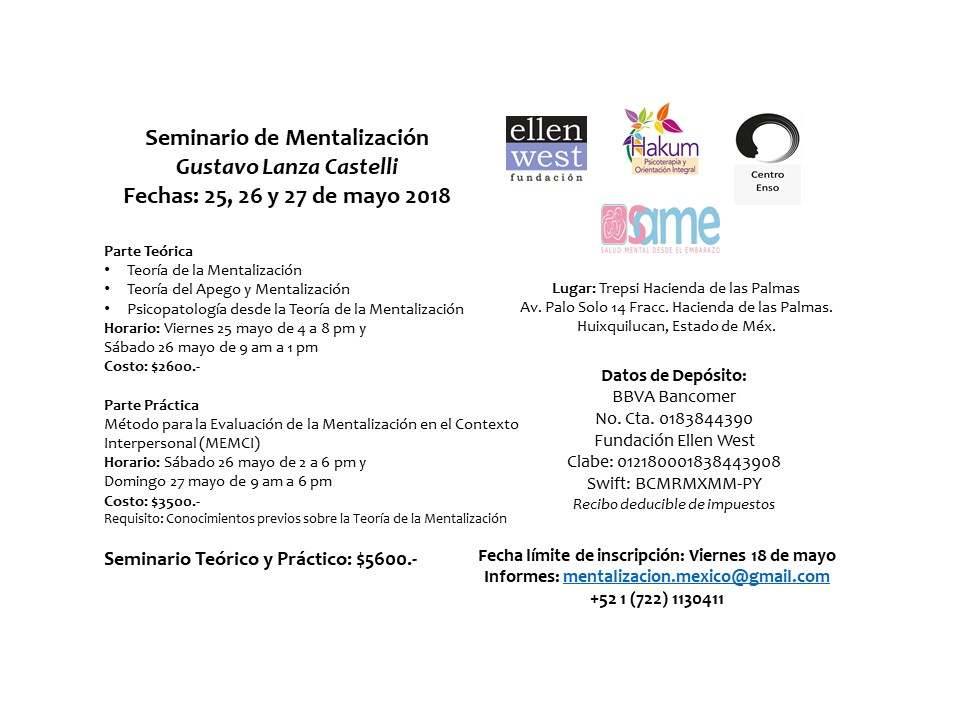 Seminario sobre Mentalización: Teoría y Evaluación